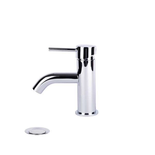 ITA 30.352 Italia Single Handle Single Hole Euro Bathroom Faucet in Chrome